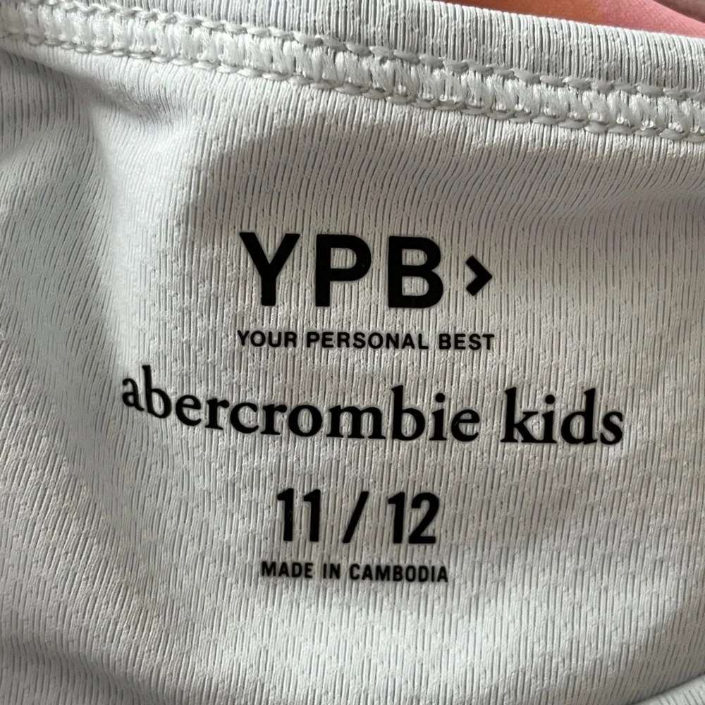 Abercrombie Kids YPB Light Blue Twist Front Active Tank Top Girls Size 11/12